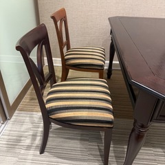ダイニングテーブル＆チェア4脚セット（ブラウン）の画像