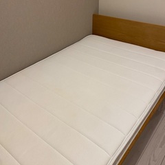セミダブルベッド　マットレス付き　無印良品の画像