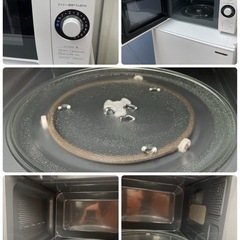 R368 ☀️ 新生活応援！ 生活家電3点セット 2023年製の高年式♪ SHARP 冷蔵庫・洗濯機・電子レンジ ⭐動作確認済⭐クリーニング済の画像