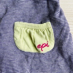 epi ストライプロンパース 60cmの画像