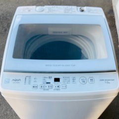 AQUA 全自動電気洗濯機 AQW-V7E9 2022年製　7.0kg 動作確認済み
の画像