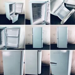 ID:rc12837 ダイウ DAEWOO 冷蔵庫 一人暮らし 中古 2018年製 2ドア 150L ブルー ファン式 右開き DR-C15AM  【リユース品：状態C】【送料無料】【設置費用無料】の画像
