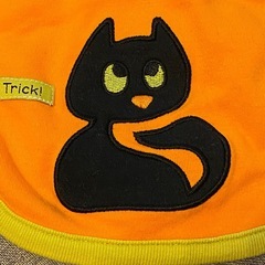 美品 ハロウィン ベビー スタイ よごれかけ 黒猫 クロネコの画像