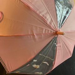 子供用　傘　プーさんステッカー付き　73センチの画像