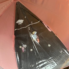 子供用　傘　プーさんステッカー付き　73センチの画像