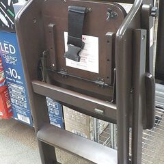 ベビーチェア ハイタイプ 高さ82㎝ テーブル付き 折りたたみ ダークブラウン 大和屋 子供用 食卓椅子 ハイチェア 西岡店の画像