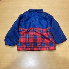 100サイズ・ウインドブレーカー(ネイビー×チェック)の画像