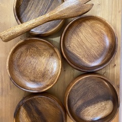 木製　
5点　・　木製フォークの画像