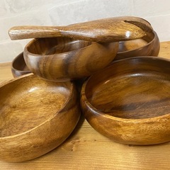 木製　
5点　・　木製フォークの画像