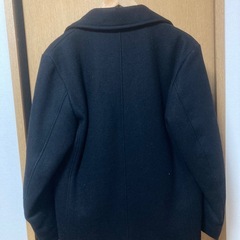 美品 ショット schott ウール シングル ピーコート 38 ダークネイビーの画像