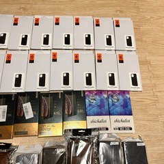 スマホ　スマホケース　ガラスフィルム　まとめ売り　60個　シュピゲンあり！　お小遣い稼ぎにどうでしょうか？の画像