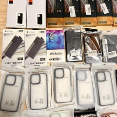 スマホ　スマホケース　ガラスフィルム　まとめ売り　60個　シュピゲンあり！　お小遣い稼ぎにどうでしょうか？の画像