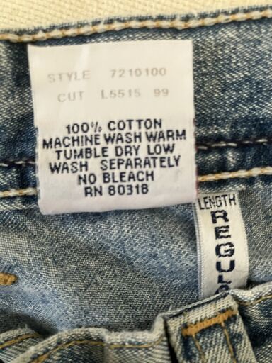 ＵＳＡ製Ｌｕｃｋｙ　Ｂｒａｎｄ　ストレートジーンズ　サイズ：３１メンズ（ＵＳＡサイズ）　美品