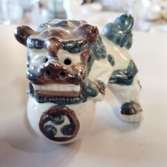 小さめ シーサー ペア 一対セット 陶器　/UJ-1366 2Fの画像