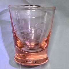 昭和レトロ食器　花のような切子が入った大正から昭和初期のショットグラス(おちょこ) 気泡 お猪口　の新品デッドストック12個セットの画像