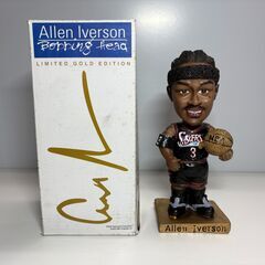 ▲アレン・アイバーソン　ボブルヘッド　リミテッドゴールドエディション　2002年 マクドナルド配布 限定 箱付きの画像