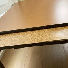 冬に必携　脚4本たためて収納便利なフラットヒーターテーブル(継ぎ脚5cmも付属）の画像