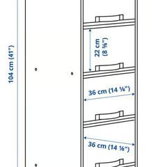 IKEA　収納ユニット　BRUKSVARA ブルクスヴァーラ（取りに来てくださる方お願いします）の画像