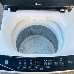 Haier 全自動電気洗濯機　JW-U55A 5.5kg 2023年製　動作確認済みの画像