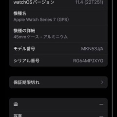 Apple Watch Series 7 バッテリー100% 45mm新品ベルトの画像