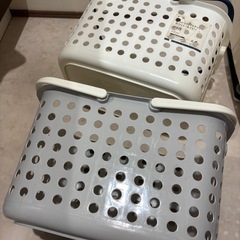 ランドリーバスケット 2点セットの画像