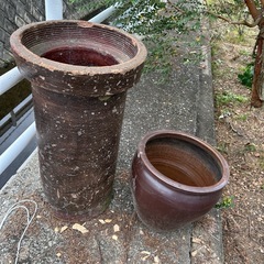 レンガ、鉢、壺の画像