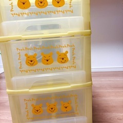 衣類収納クリアケース　収納ケース　くまのプーさんの画像