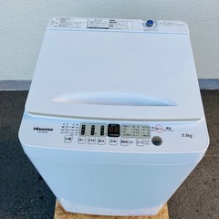 Hisense ハイセンス　全自動電気洗濯機　HW-E5504 5.5kg 2021年製　動作確認済み
の画像