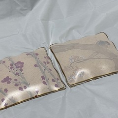 昭和初期のガラス皿 未使用　デッドストック品2枚セットです。の画像