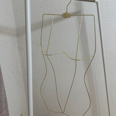 【美品】メタルワイヤーボディシェイプビキニ水着ハンガードレスホルダーランジェリーラック水着ハンガー&ショーツハンガーセットの画像