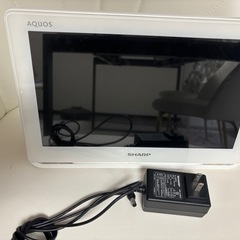 防水ポータブルテレビ　SHARP 2T-C12AF 作動確認済みの画像