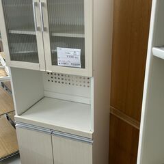 ★リユースのサカイ千葉中央店★  レンジ台 ホワイト H180×D40×W60 クリーニング済み TC5031の画像