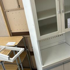 ★リユースのサカイ千葉中央店★  レンジ台 ホワイト H180×D40×W60 クリーニング済み TC5031の画像