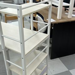 ★リユースのサカイ千葉中央店★  パソコンデスク ホワイト H115×D53×W110 クリーニング済み TC5035の画像
