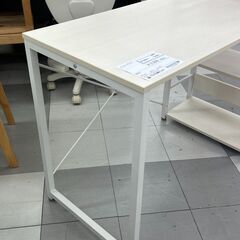 ★リユースのサカイ千葉中央店★  パソコンデスク ホワイト H115×D53×W110 クリーニング済み TC5035の画像
