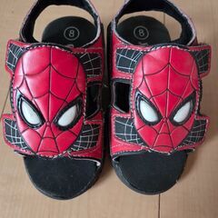 スパイダーマン　サンダルの画像