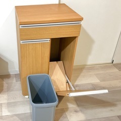 分別ペールカウンター　キッチンカウンター　キッチンキャビネット　分別用ごみ箱　ゴミ箱　ニトリ　の画像