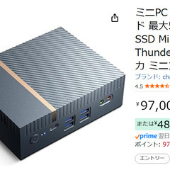 【新品】ミニPC  Core i9-13900H DDR5 32GB+1TB PCIe4.0 SSDの画像