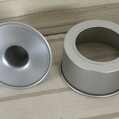 シフォンケーキ型　１７ｃｍ　アルミ 熱伝導が良い シフォン型 底取れ式 （NO17)　未使用品の画像