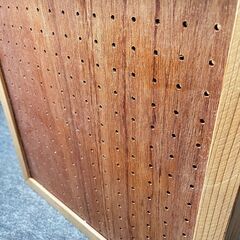 インテリア 木製有孔ボード 穴あきラック ボックスの画像