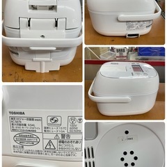 R324 ☀️ TOSHIBA IH炊飯ジャー 3合炊き 22年製 RC-5E7X ⭐ 動作確認済 ⭐ クリーニング済の画像
