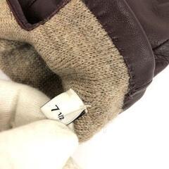 COACHコーチ☆レザーグローブ 手袋 焦げ茶の画像