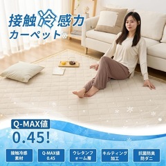Matdeco ラグ 夏用 カーペット 接触冷感 ラグマット ひんやり キルトラグ マット SY-I020-185185BEの画像