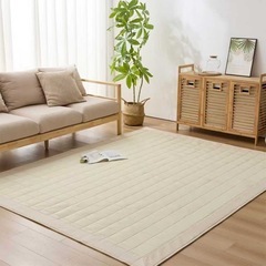 Matdeco ラグ 夏用 カーペット 接触冷感 ラグマット ひんやり キルトラグ マット SY-I020-185185BEの画像