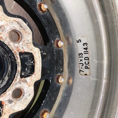 13インチ　　　ホイール　114.3 １本のみの画像