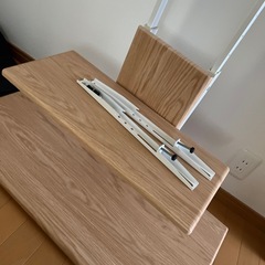 テレビスタンド　ナチュラル　壁寄せ　の画像
