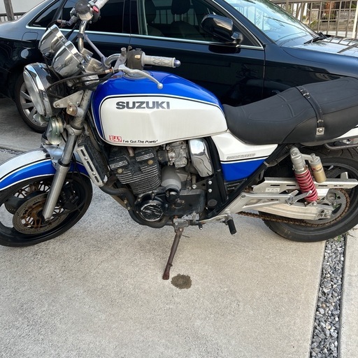 【セル1発始動】GSX400 インパルス　Suzuki カスタムバイク車体 青/白