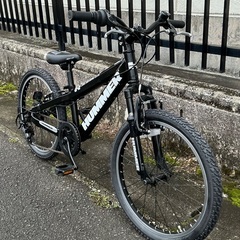 ＜整備済・美品車＞タイヤ前後新品・HUMMER ハマー・20インチ・ジュニアマウンテンバイク・シマノ変速6段シフト・ブラックの画像