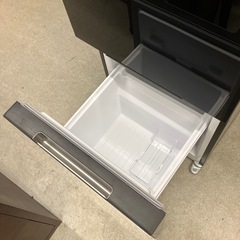 M2510-305 SHARP 2ドア冷凍冷蔵庫 2021年製 SJ-GD15G-B 動作確認済み キズ汚れ有りの画像