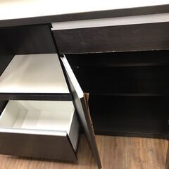 【ジャングルジャングル広陵店】家具　土井インテリヤ　キッチンボード ブラウン　【ジモティー特別価格！！】の画像